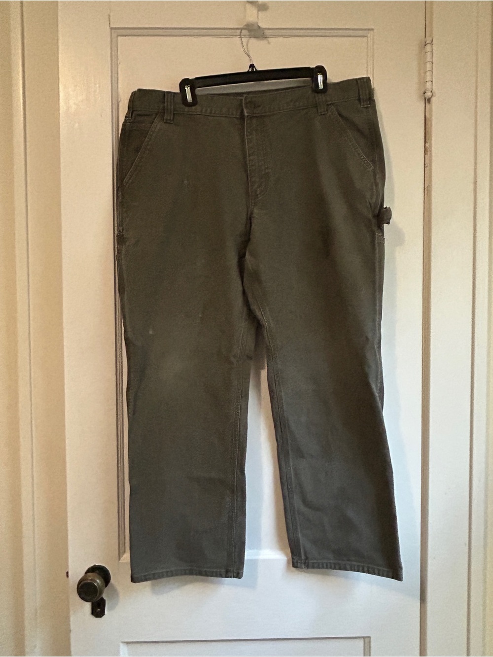 Carhartt Men's Olive Cargo Work Pants
